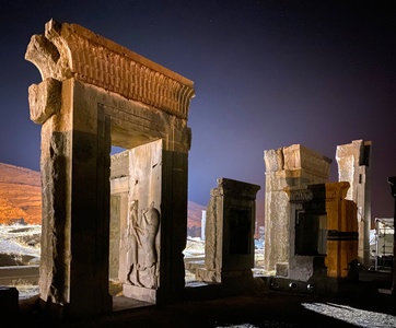 Persepolis at night