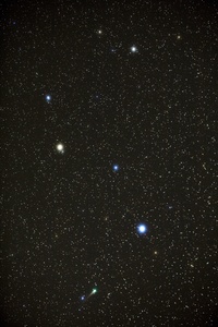 Comet Lulin in Leo