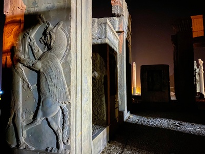 Persepolis at night