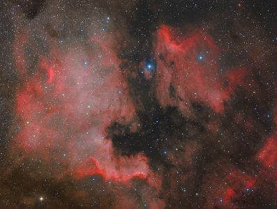 North America and Pelican nebula